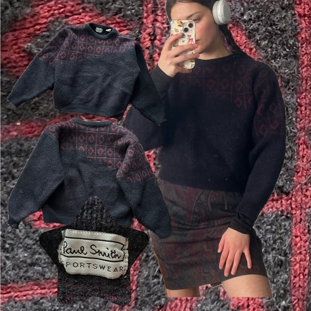 Paul Smith Black and Red Sweater